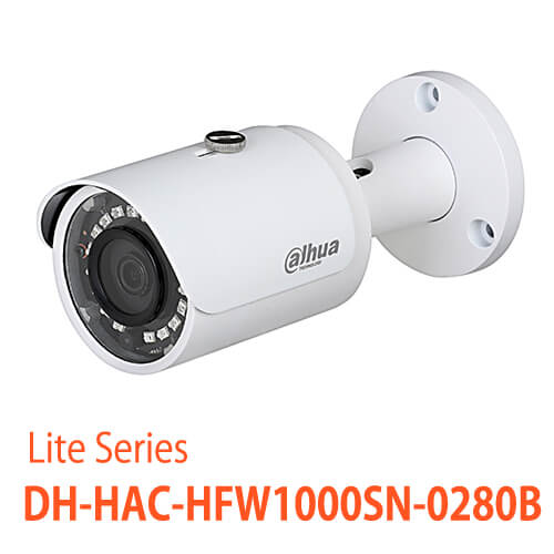 1メガピクセル 720P IR LED搭載 防水 HDCV バレットカメラ DH-HAC-HFW1000SN-0280B-S3