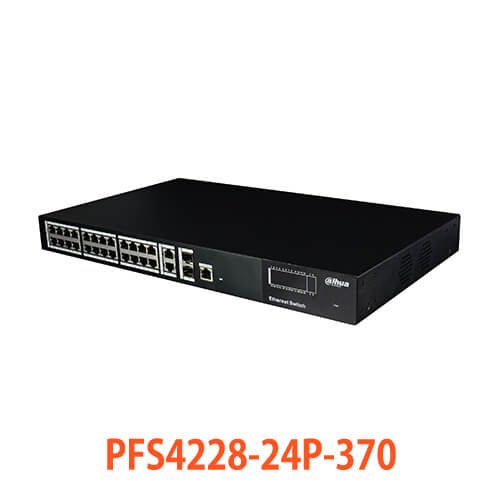 24ポート PoE スイッチ PFS4228-24P-370
