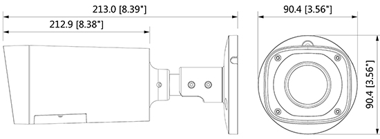 外形寸法図 DH-HAC-HFW1100RN-VF-S3