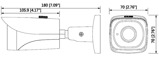 外形寸法図 DH-HAC-HFW2221EN-0360B