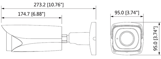 外形寸法図 DH-HAC-HFW3231EN-ZH