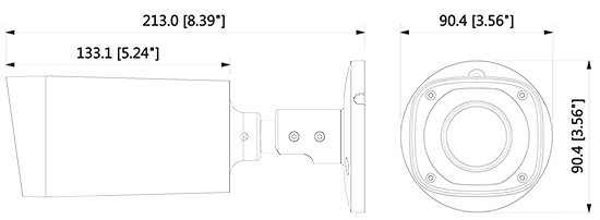 外形寸法図 DH-IPC-HFW2221RN-ZS-IRE6